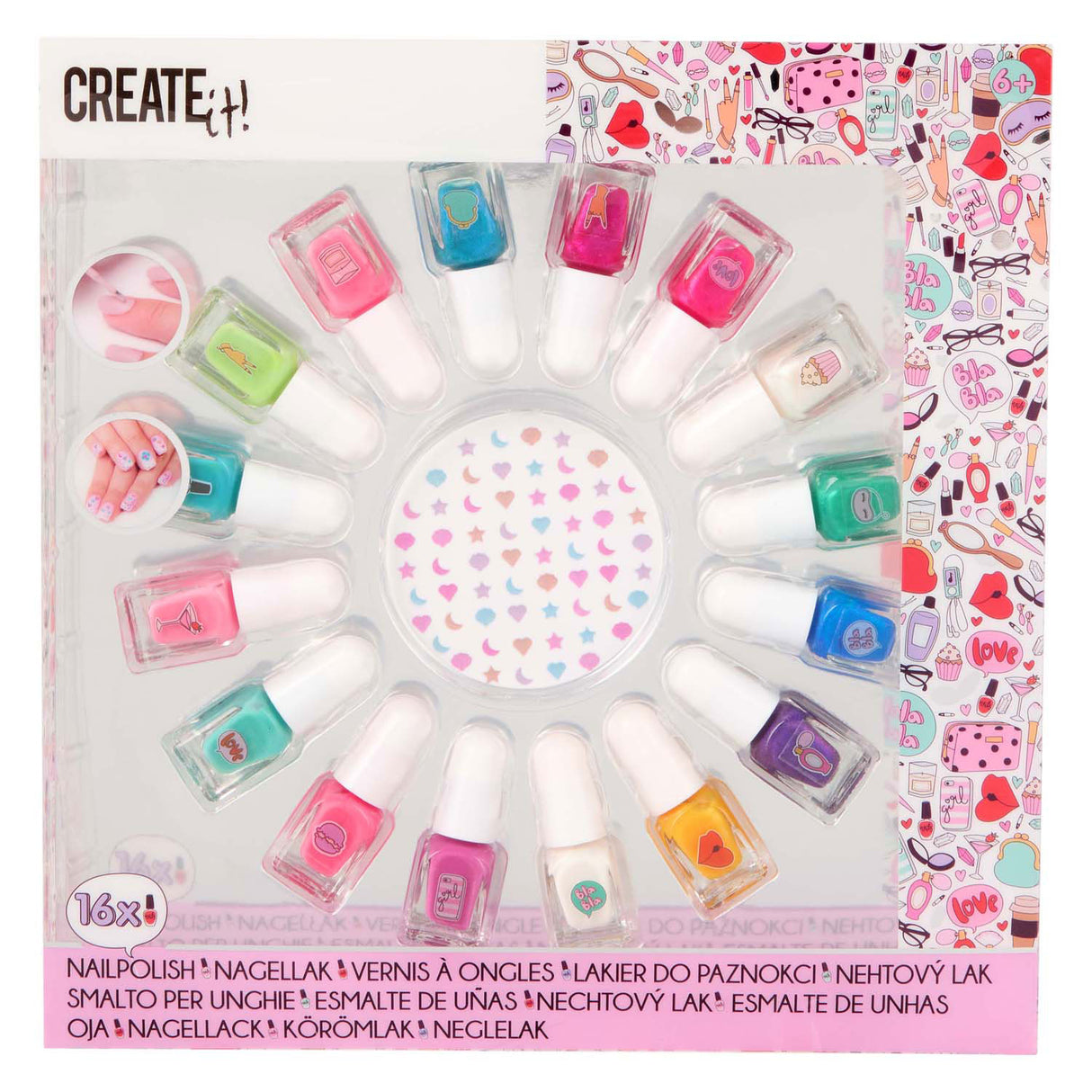 Canenco Beauty Nagellak Set Zeemeermin, 16st.