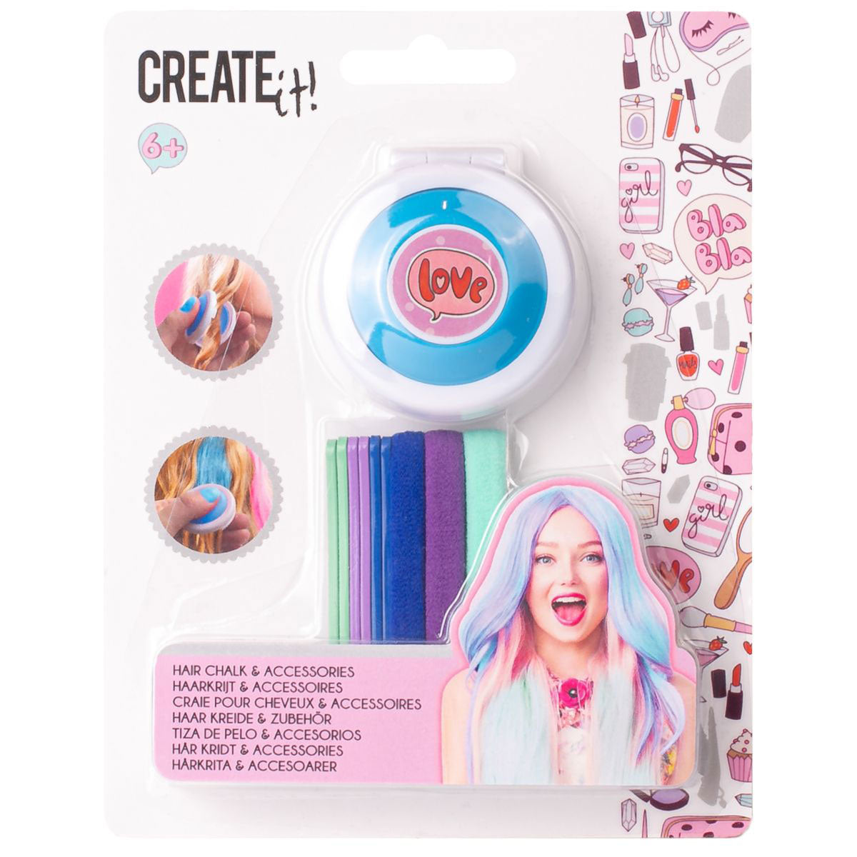 Create it! beauty hair chalk and hair accessories