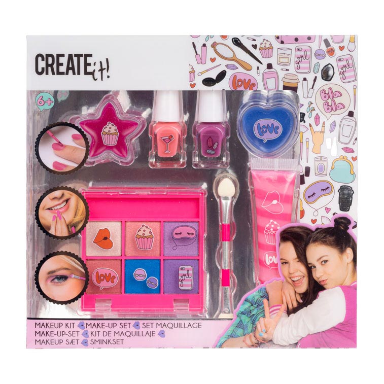 Create it! Beauty Makeup Set Pink Lila