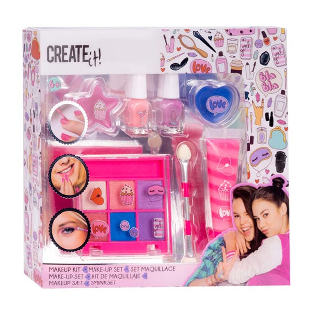 Create it! Beauty Makeup Set Pink Lila