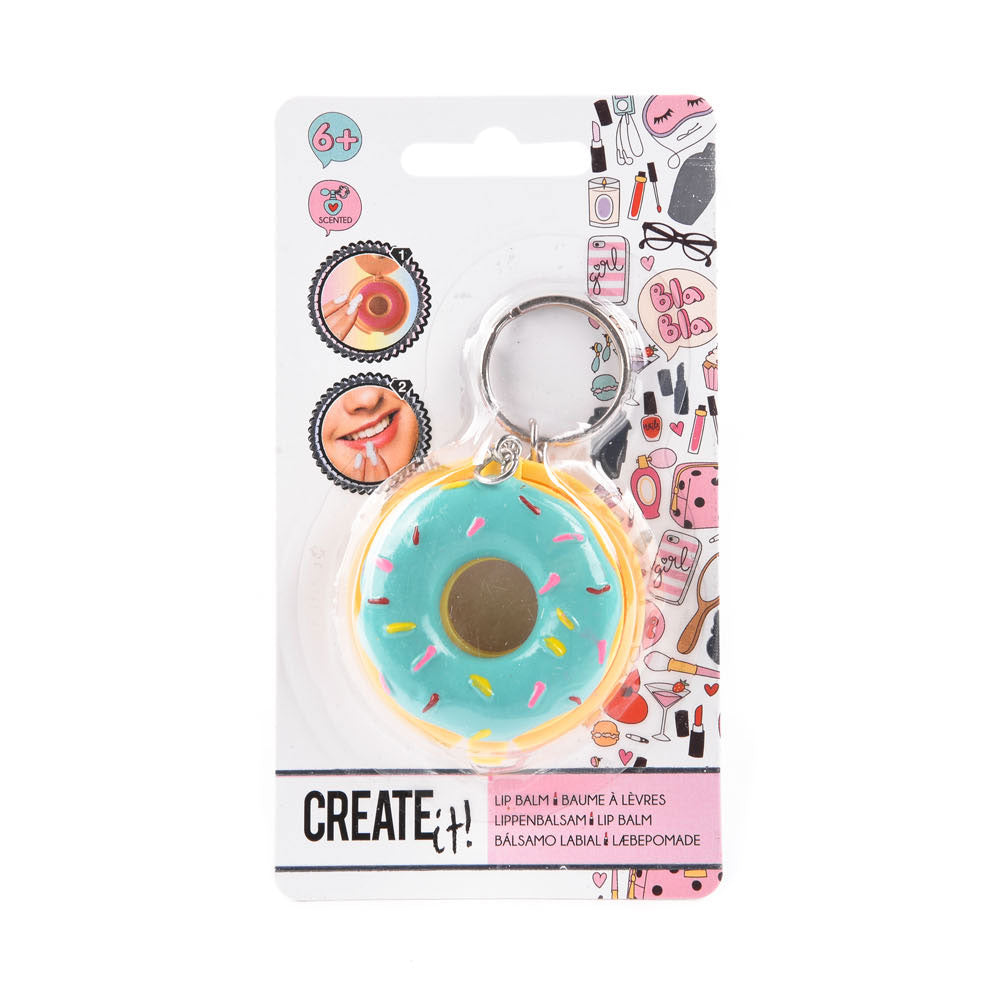 Lag det! Beauty Key Ring Donut med leppepomade