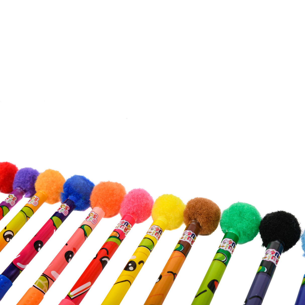 Fruity Squad Pompom Gel pens with scent, 12st.