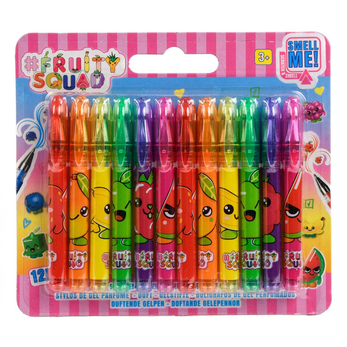 Fruity Squad Mini Gel Pens med duft, 12 ..