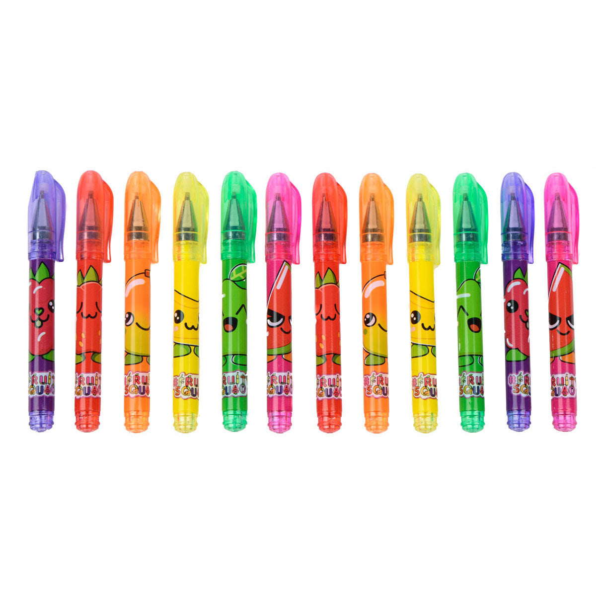 Fruity Squad Mini Gel Pens med duft, 12 ..