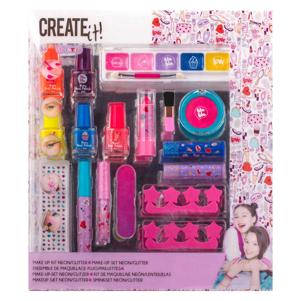 Create it! Beauty Make-Up Box Neon Glitters