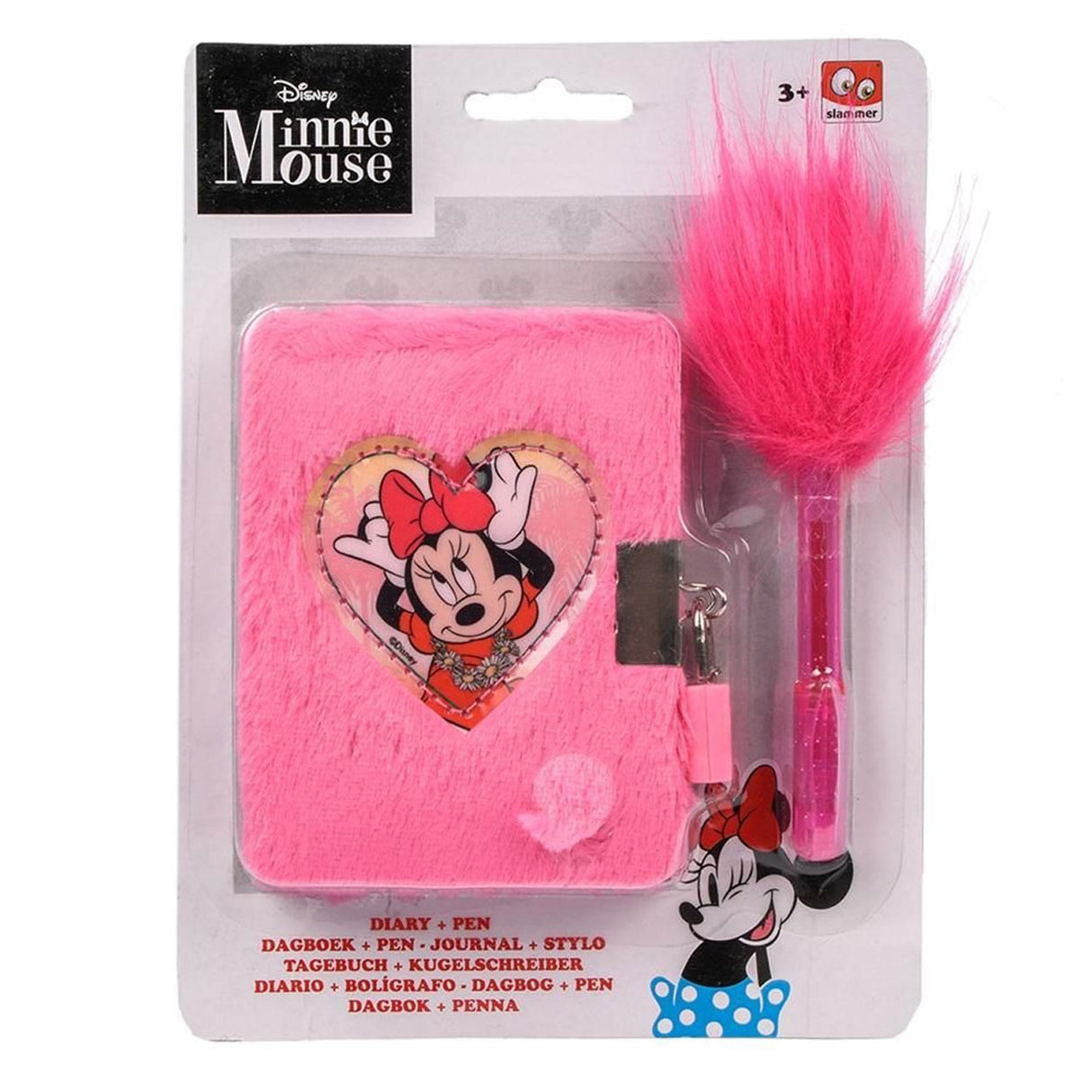 Slammer Minnie Diary Plush incl. Pen