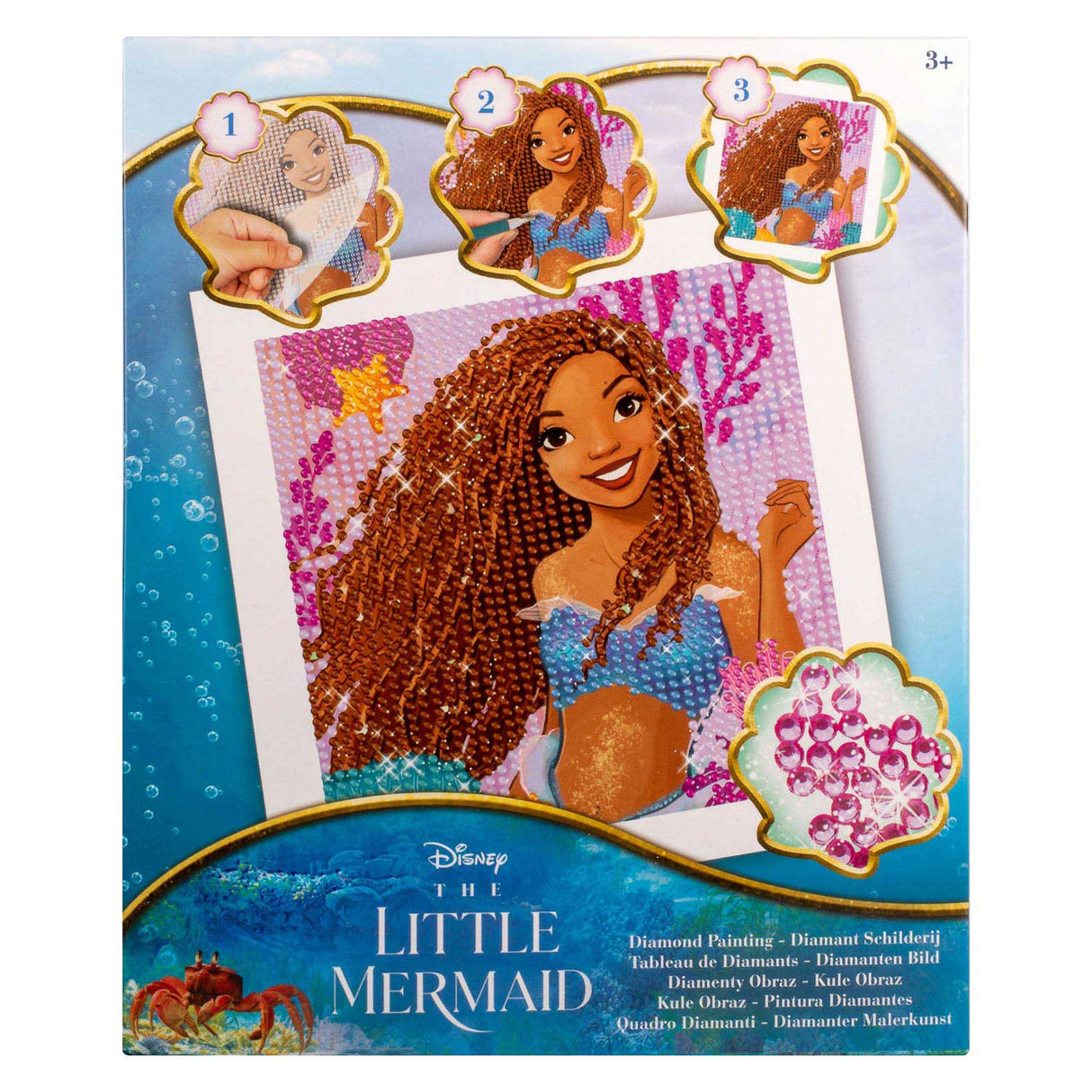Canenco den lille havfruen mosaikk rhinestones
