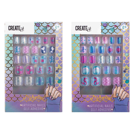 Create it! mermaid artificial nails self-adhesive