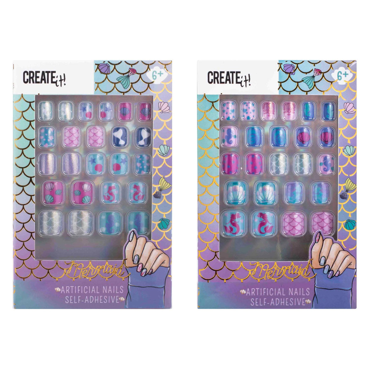 Create It! Mermaid Kunstnagels Zelfklevend