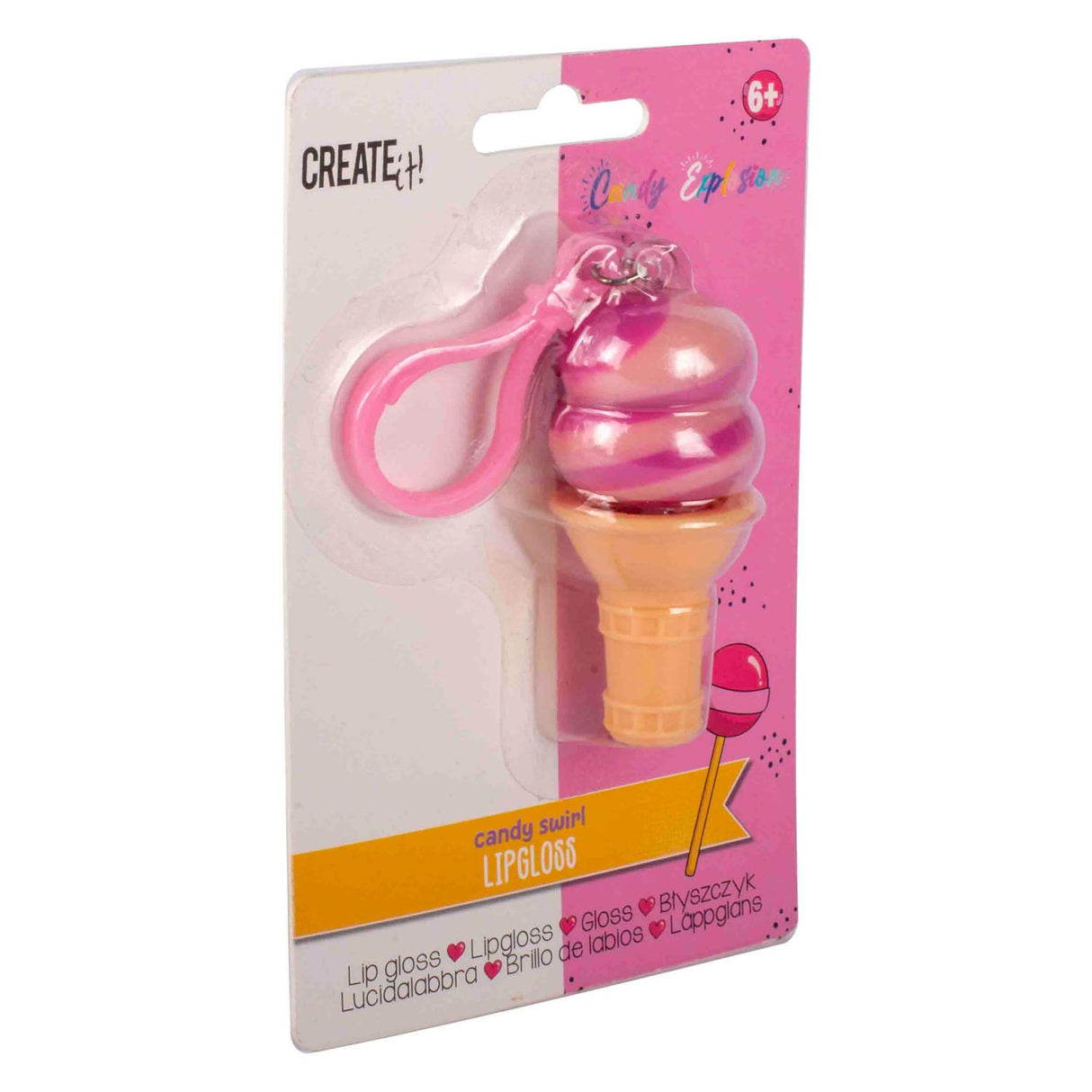 CANENCO Opret det! Candy Explosion Lipgloss Ice Cream Key Ring