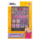 Lag det! Candy Explosion Artificial Nails Self -Aadhesive