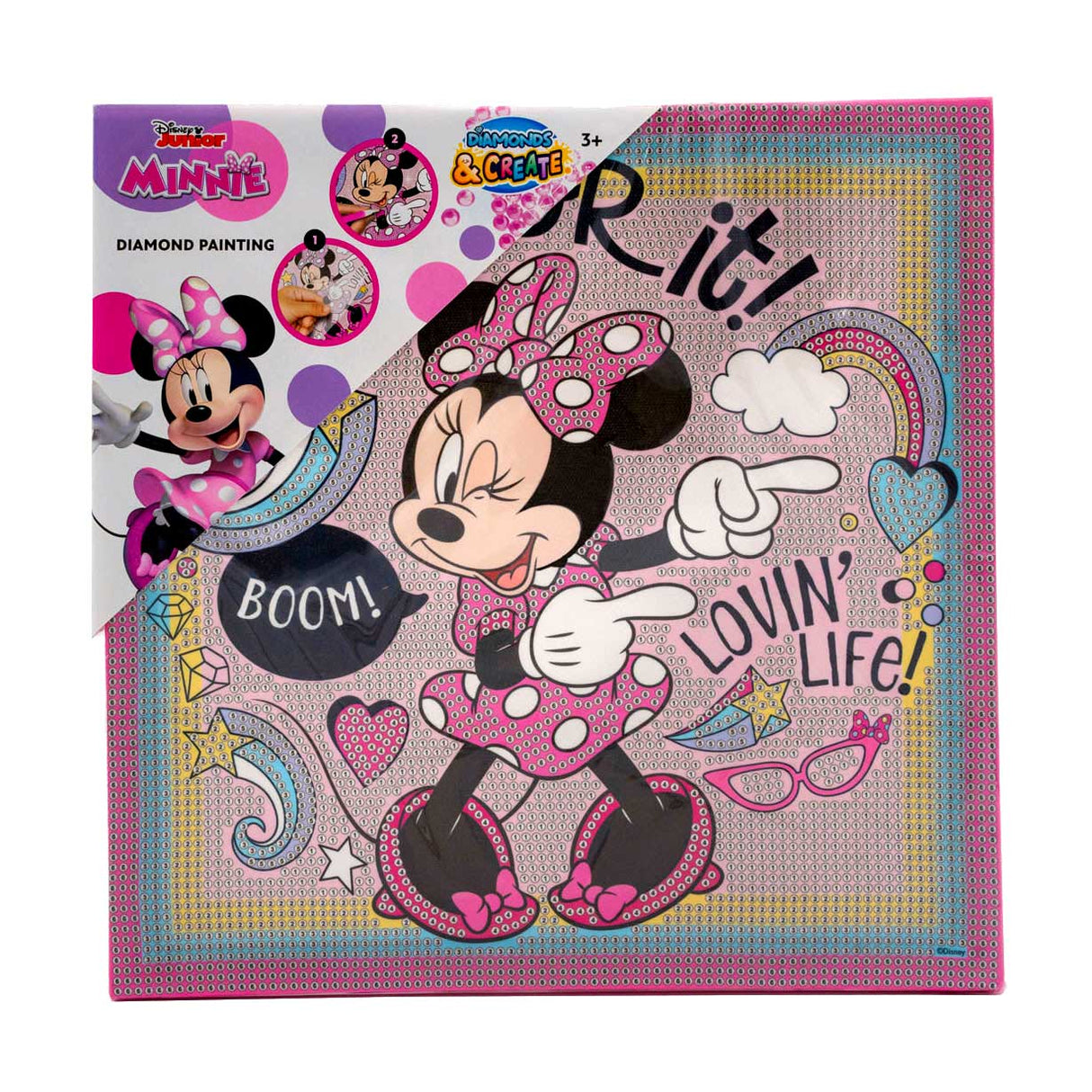 Canenco Minnie Mouse Diamond Målning Canvas XL