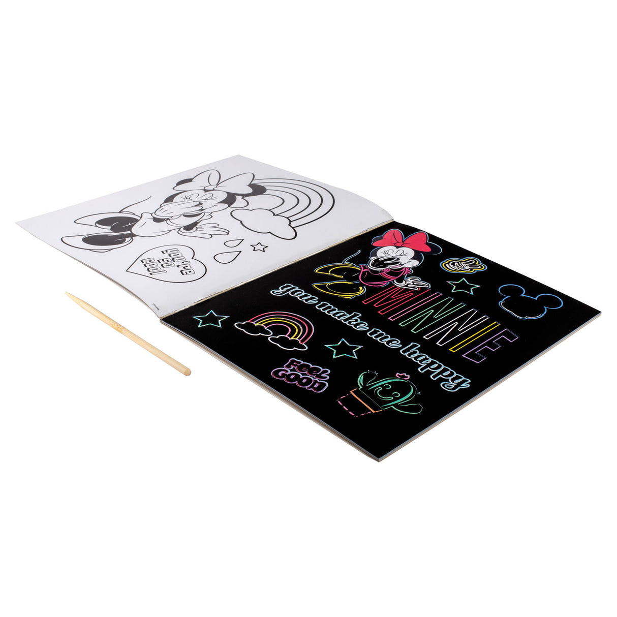 Canenenco Minnie Mouse Scratch Arts Colorbook