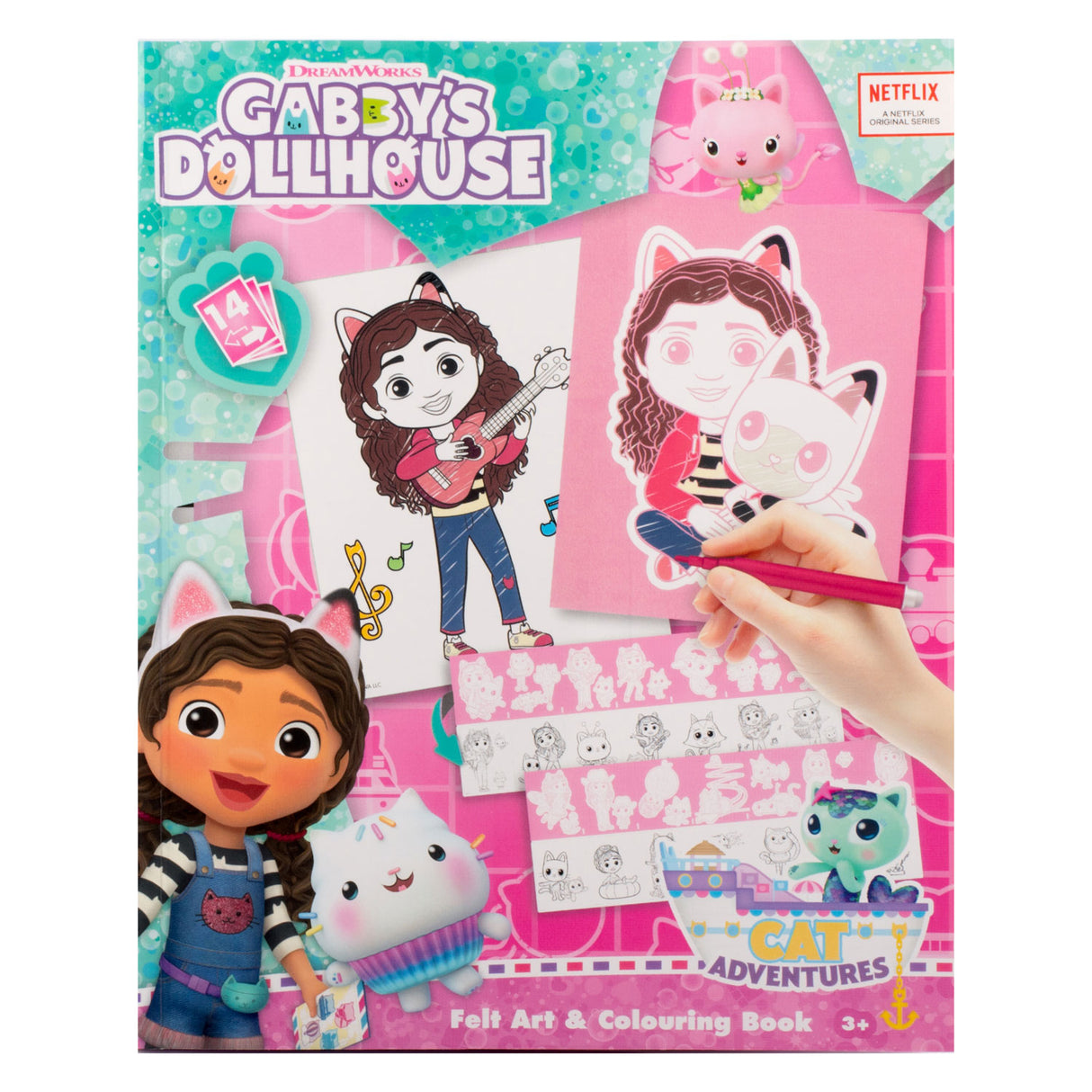 Canenenco Gabbys Dollhouse Feltkunst Colorbook