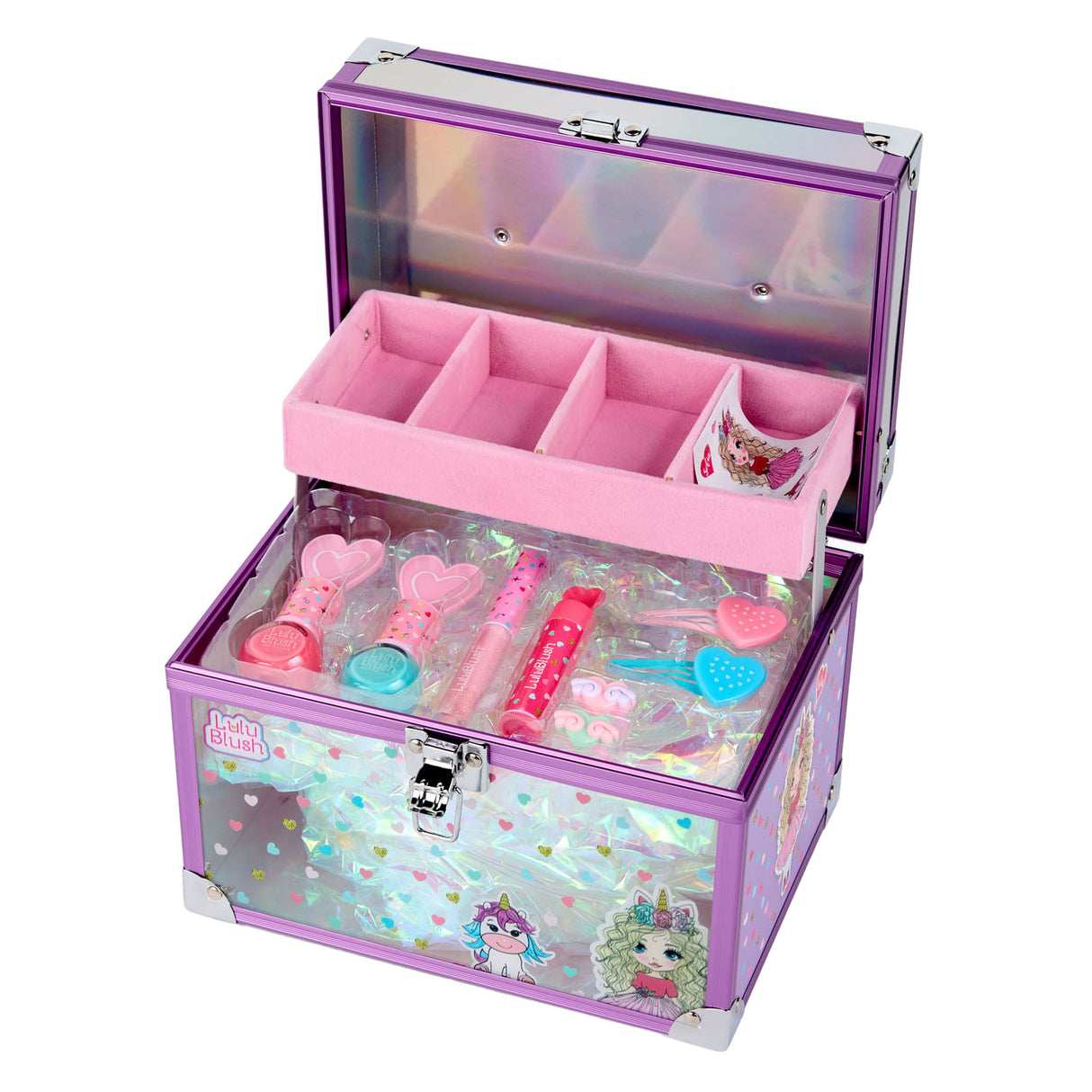 Canenenco Lulu Blush Make-up suitcase transparent