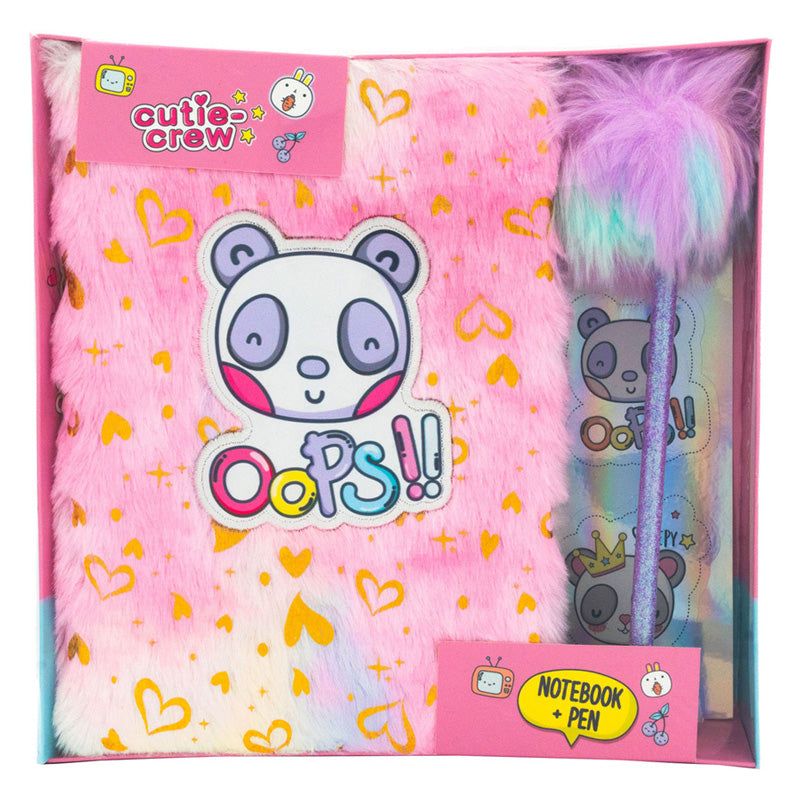 Canco Cutie Crew Notebook med Pompom Pen