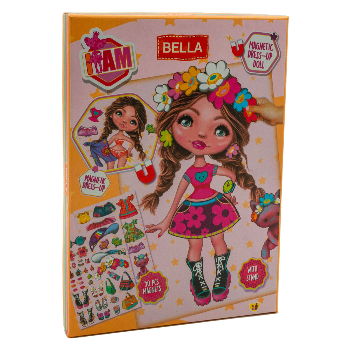 Canco ziehe Puppe Magnetic Bella an