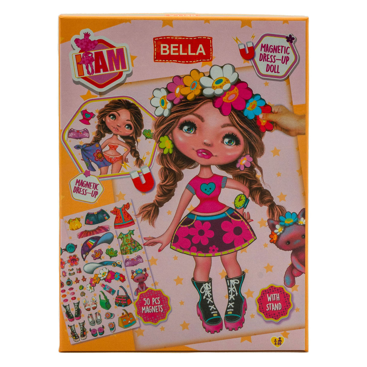 Canco ziehe Puppe Magnetic Bella an