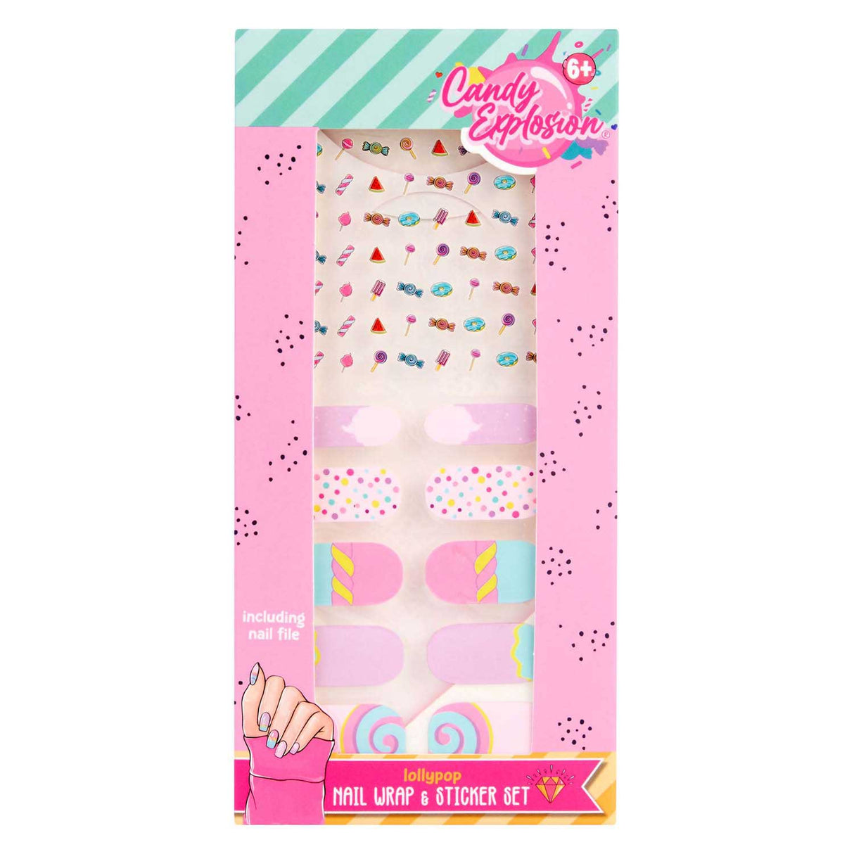 Canenco create it! candy explosion nail stickers creation set