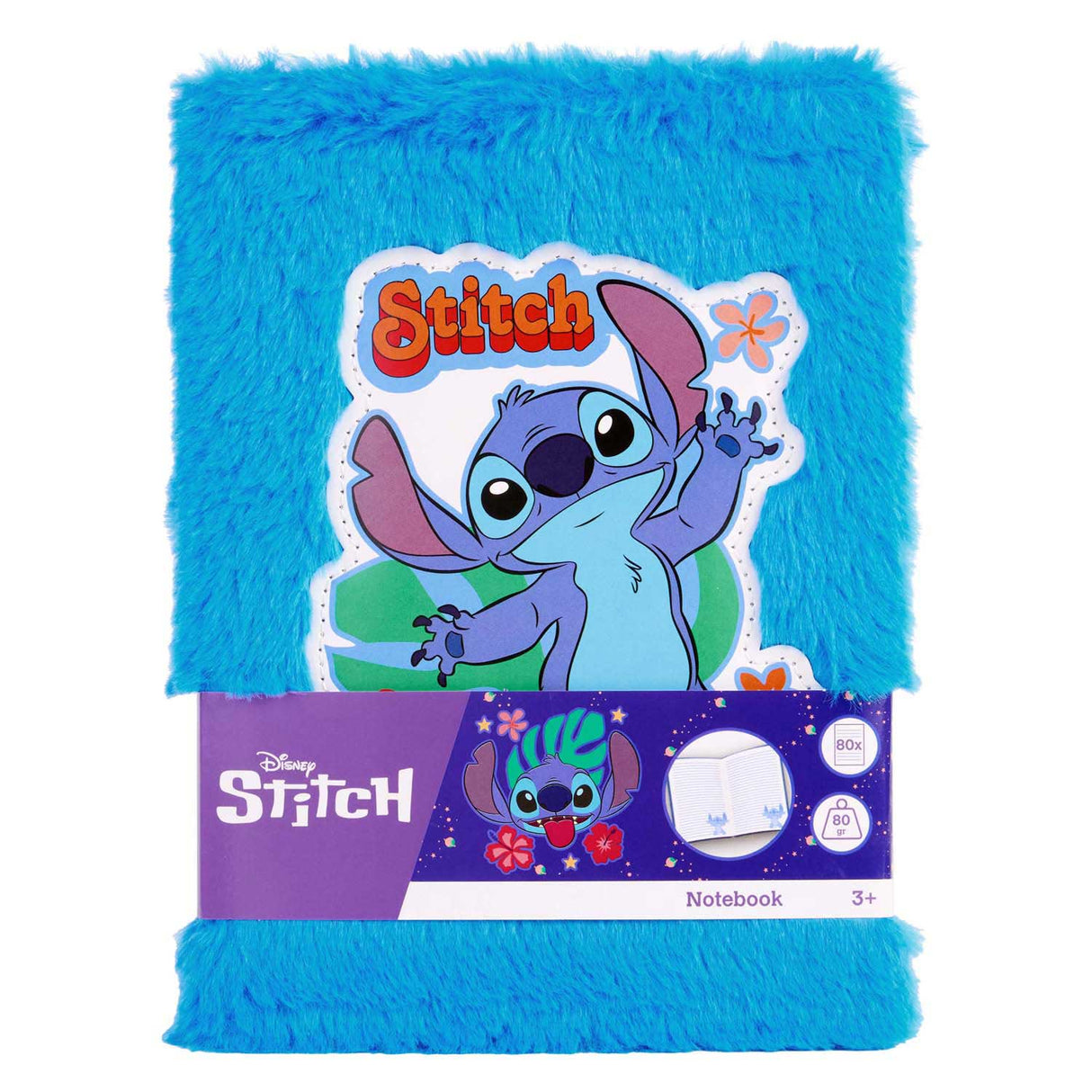 Canenco stitch plush notebook light blue