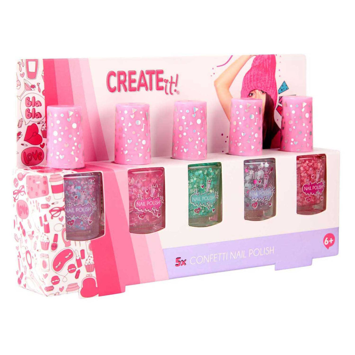 Canenco create it! nail polish confetti - 5 pcs.