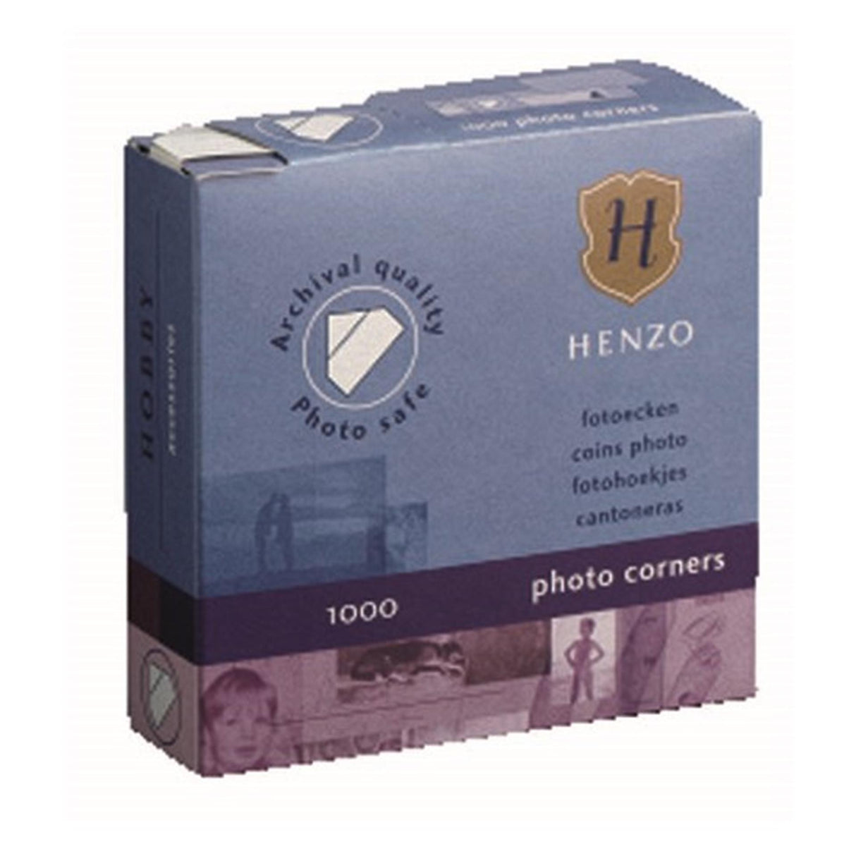 Henzo photo corners box of 1000 pcs.