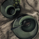Dutch rose serenity plate ø18.5cm green 4 pcs