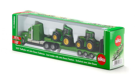 Siku 1837 mélybölcsős John Deere traktorokkal