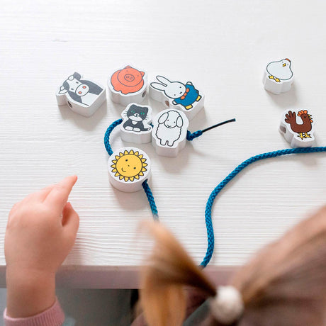 Bambolino toys Miffy stringing beads farm