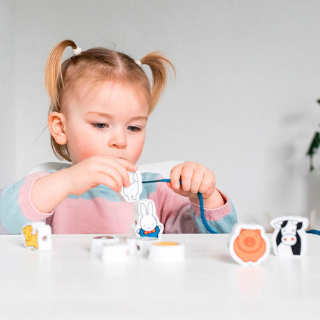 Bambolino toys Miffy stringing beads farm