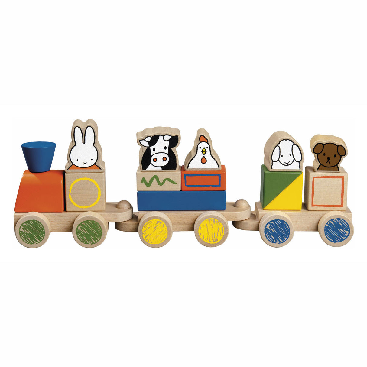 Bambulino Toys Block Train Wood