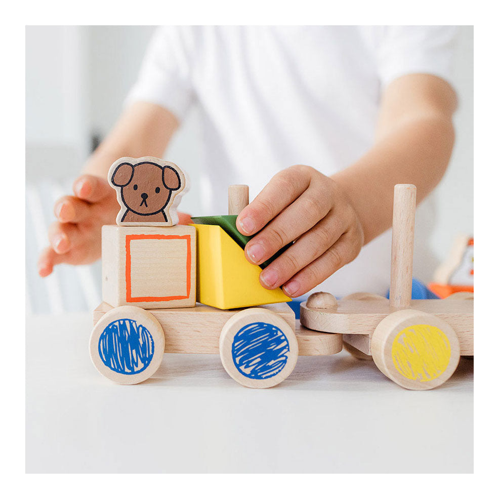 Bambulino Toys Block Train Wood