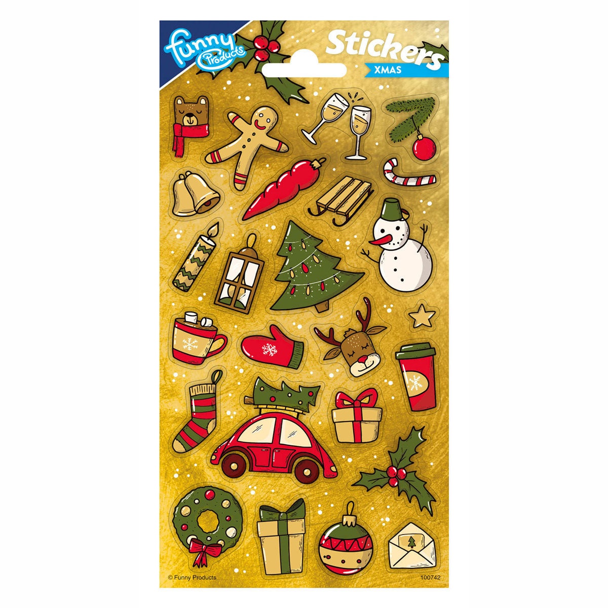 Totum stickervel twinkle kerst