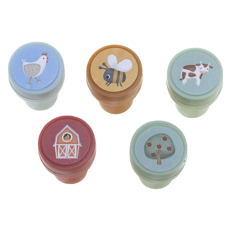 Little Dutch little farm totum stämpel set 12 stycken med bläck | 3 stycken