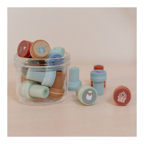 Little Dutch little farm totum stämpel set 12 stycken med bläck | 3 stycken