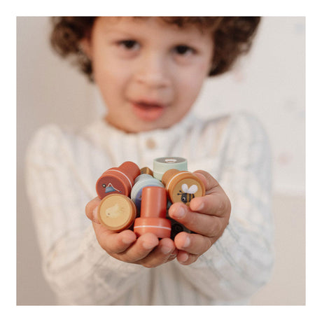 Little Dutch little farm totum stämpel set 12 stycken med bläck | 3 stycken