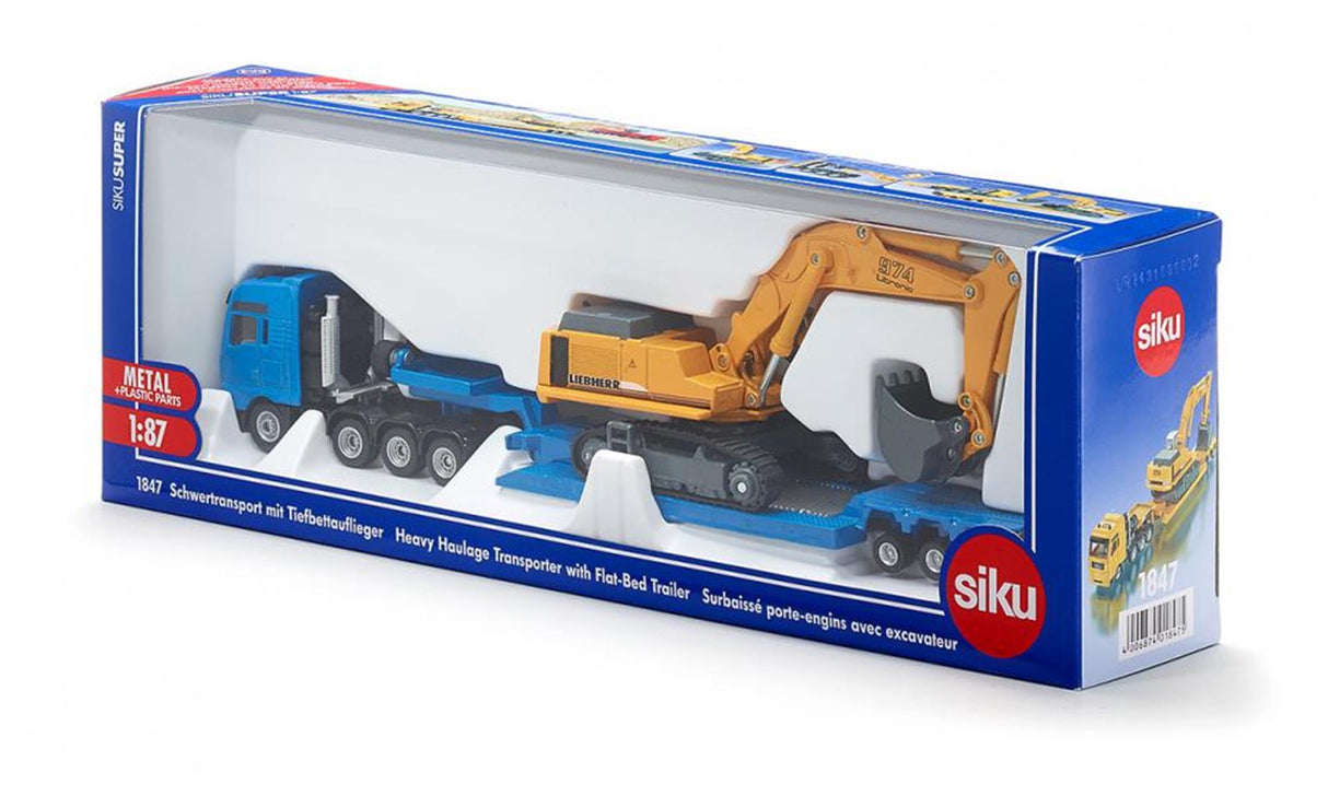 Siku low loader + excavator liebherr (1:87)