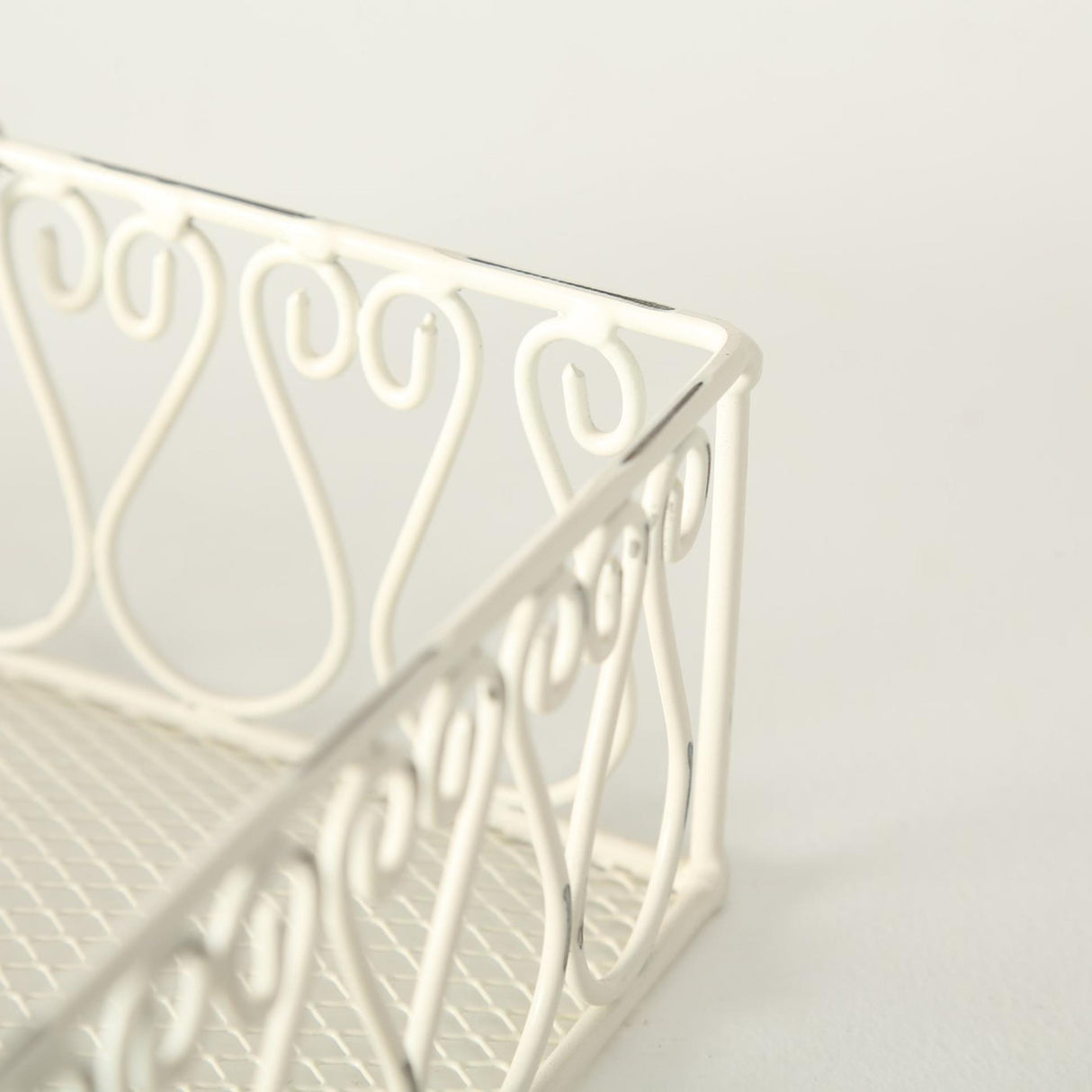 Boltze home napkin holder metal white