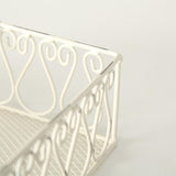 Boltze home napkin holder metal white