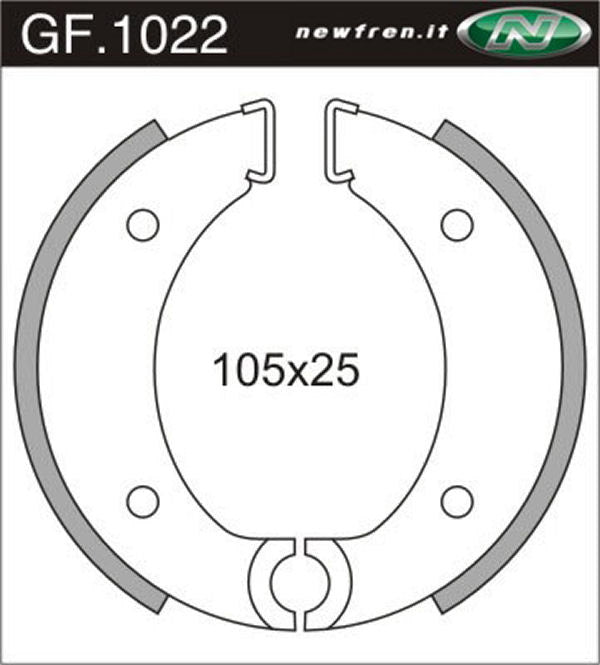 Newfren Remsegmentset GF1022 MV50