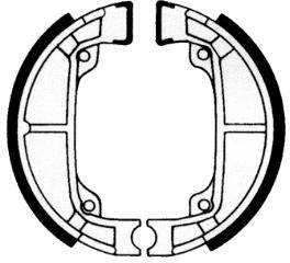 Newfren brake segment set GF1297 Drawing for Achter