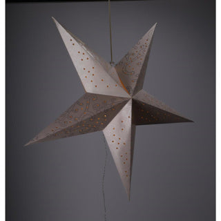 Kaemingk led star paper steady indoor white warm white 60 cm