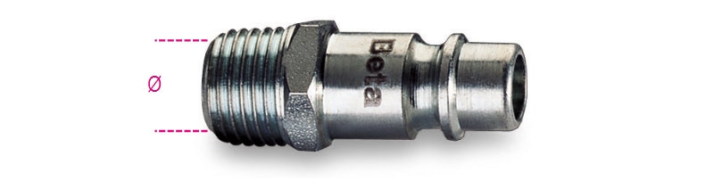 Beta 1916i plug nipple taps for pump nipple compressor 1 4