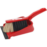 Plastic dustpan and dustpan 22cm red