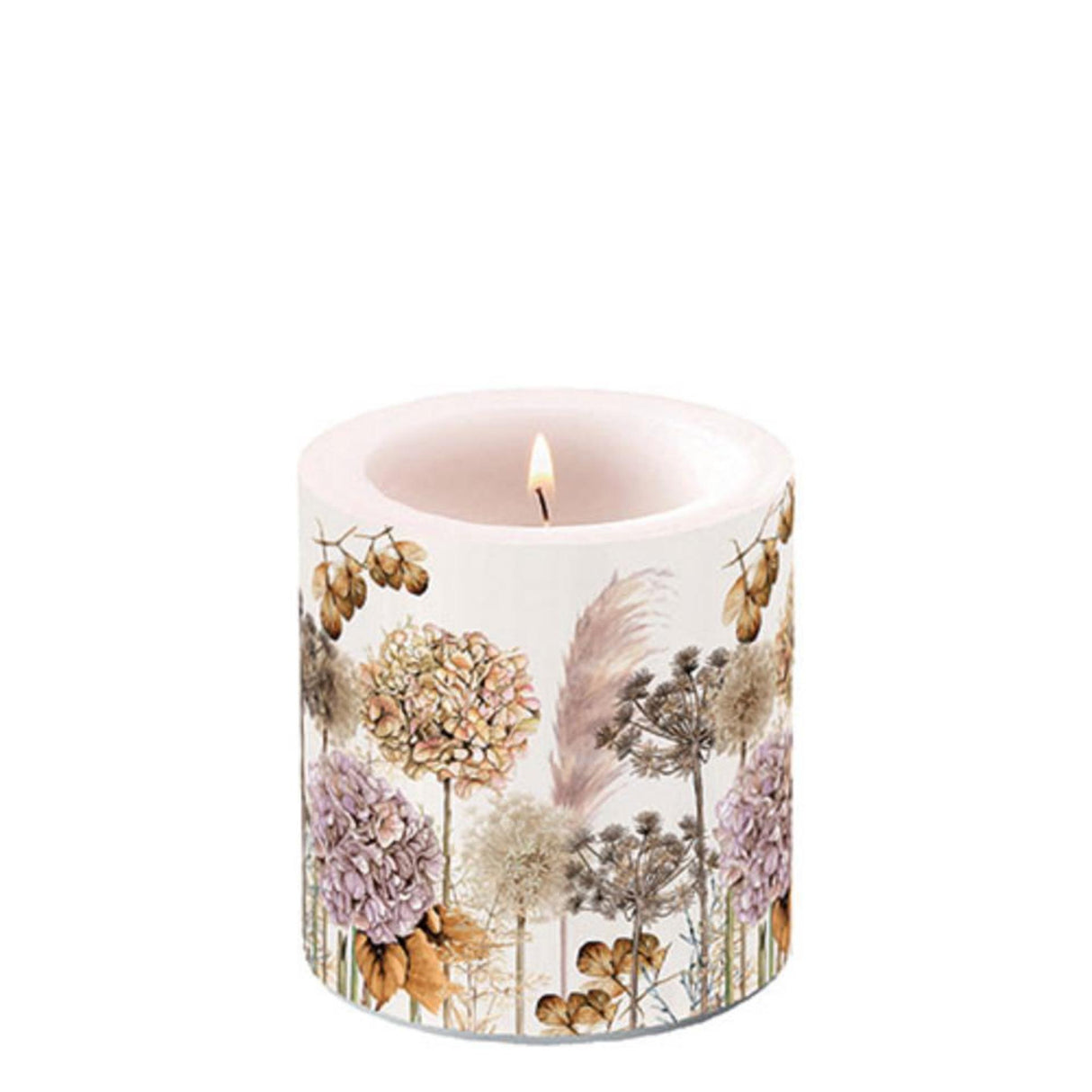 Ambiente candle small dried flowers
