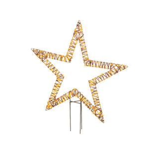Kaemingk micro led stake light wicker steady outer length.1 cm x w.76cm x h.92cm