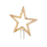 Kaemingk micro led stake light wicker steady outer length.1 cm x w.76cm x h.92cm