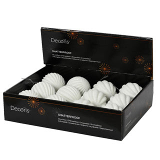 Christmas ball on wire foam 2assdia8cm | 12 pieces