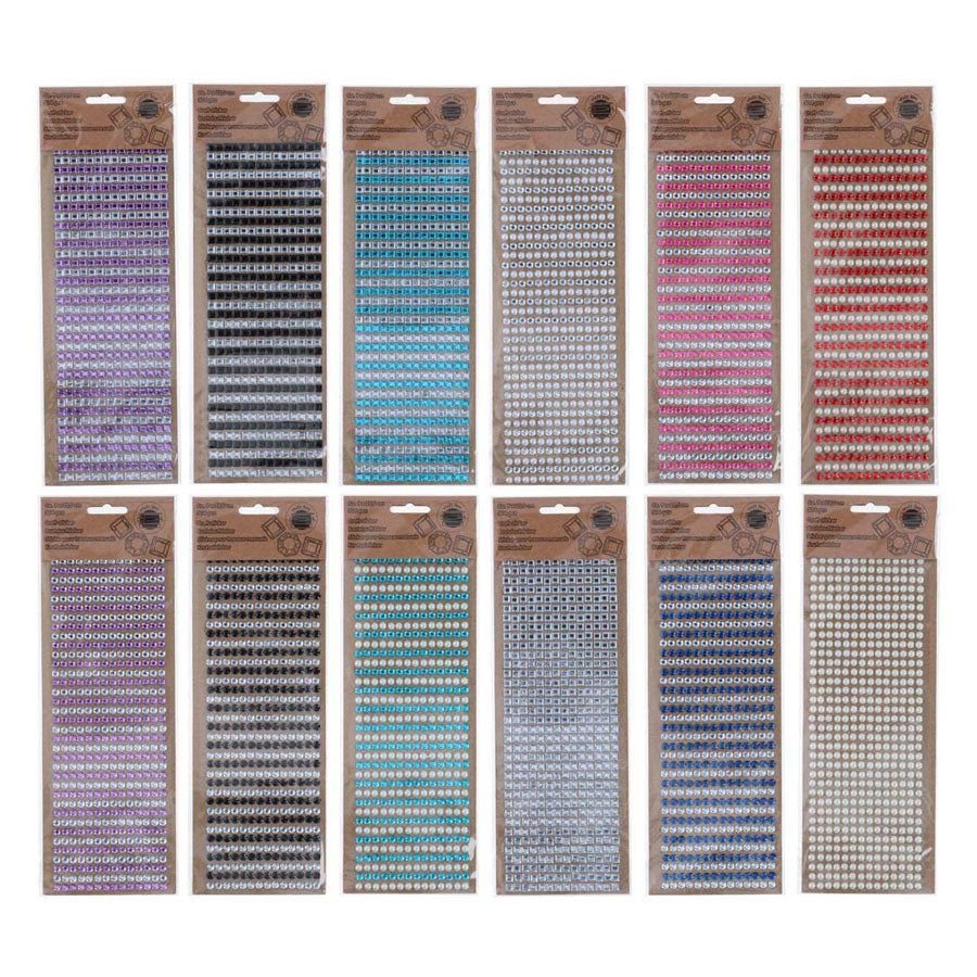 Sticker sheet diamonds