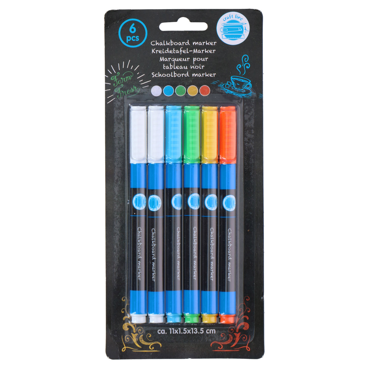 Blackboard Markers, 6st.